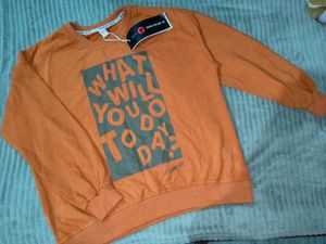 Graphic Orange Sweatshirt