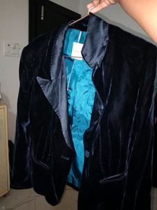 Imported Velvet Blazer - Sophisticated Style