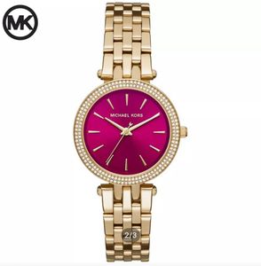 MICHAEL KORS DARCI FUCHSIA DIAL GOLD LADIES WATCH