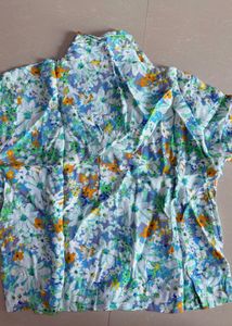 Floral Print Button-Up Shirt