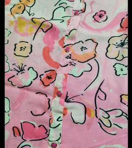 Pink Floral Shirt with Shorts