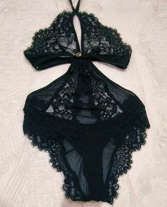 Elegant Black Lace  Bodysuit