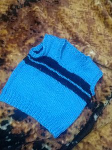 Half Sleeves Woolen Top For 0-3 Months Baby