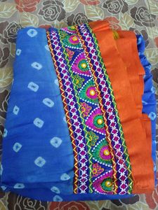Floral Print &amp; bandhni ghagra