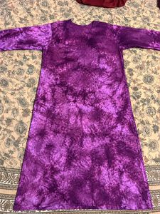 Beautiful Purple Embroidered Kurta
