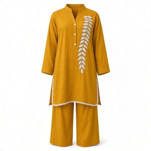 Stylish Yellow Kurta Set with Pants