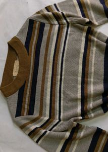 Striped Knit mini dress