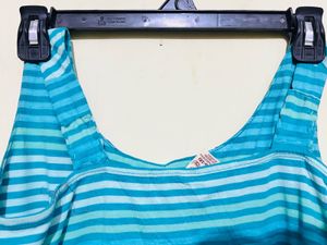 Striped Sleeveless Maxi Dress