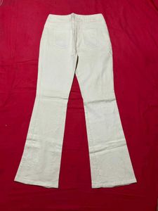 Georgiou Studio Women Cream Bootcut Jeans
