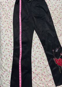 Embroidered Flare Pants