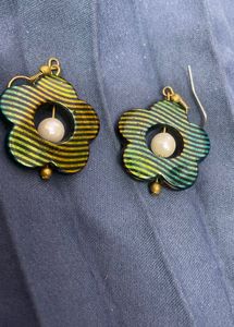 Combo Pearl Hair Clips &amp; Flower Earrings