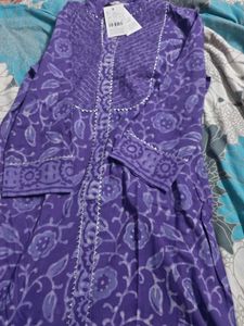 Purple Kurta Set