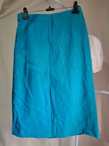 Stunning Blue Midi Skirt