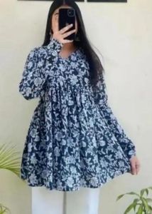 Floral Print short Kurta Top