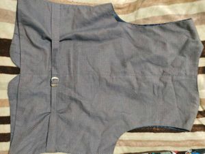 Stylish Linen Grey Vest- Festive/Formal 42 Size