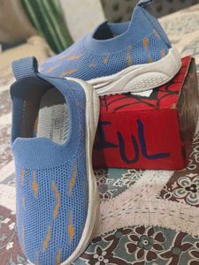 Stylish Blue Slip-On Sneakers