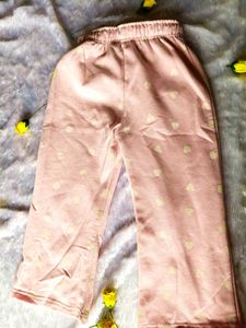 Girls Pink Heart Print Winter Pajama | Soft Fleece