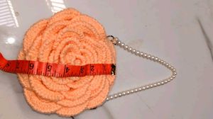 Chic Rose Crochet Crossbody Bag
