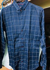 250 each Men's Solid Blue Full Sleeve Shirt