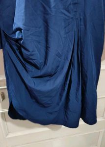 Navy Blue Designer Kurta With Churidar Kameez