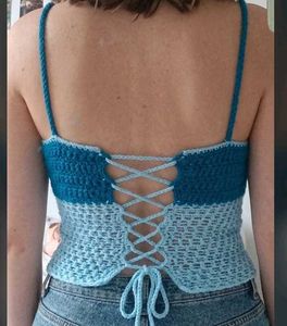 Crochet Halter Neck Top