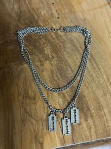 Unique Razor Blade Layered Necklace