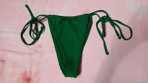 Green Bikini Bottom with Tie Sides