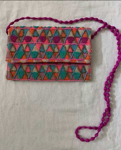 🆕 NEW/ UNUSED Boho Beaded Clutch Bag