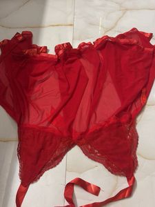 Sheer Red Lingerie Set