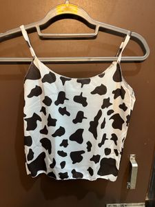 Trendy Cow Print Cami Top