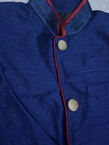 kids Royal Blue 4 piece Ethnic set