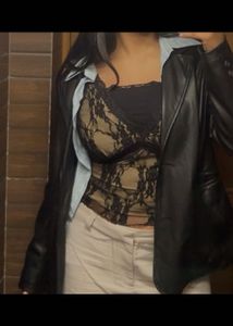 Black Lace Cami Top