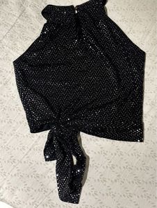 Sequin crop top