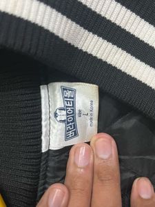 Varsity Jacket with Camera Graphic