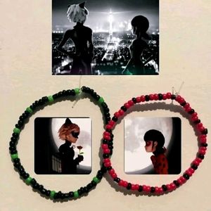 Miraculous Ladybug &amp; Cat Noir Inspired Bracelets