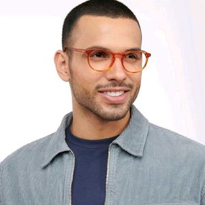 Lenskart John Jacobs Online Orange Full Rim Round✨