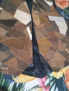 Vintage Leather Patchwork Vest
