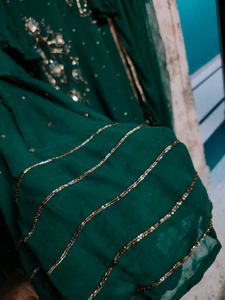 Elegant Teal Embroidered Kurta Set