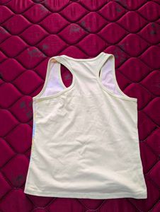 Abstract Print Racerback Tank Top