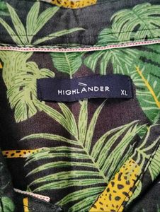 Men's Tropical Leopard Print Shirt