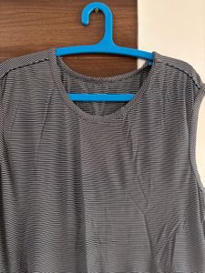 Striped Sleeveless T-Shirt
