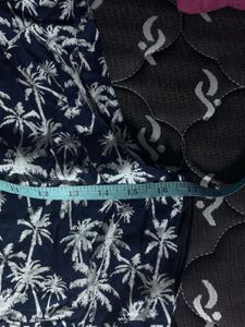 Navy Blue Palm Tree Dress