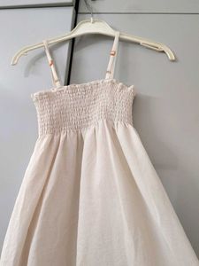 Charming Floral Smocked Strap Dress