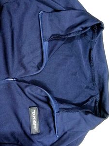 Navy Long Sleeve Mock Neck Top