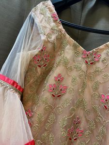 3 Piece Garara Suit Set In Frill Sleeves