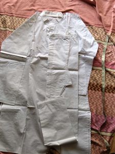 Classic White Cotton Kurta Set