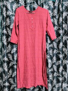 Pink heavy Work kurti