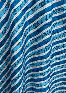 Blue Striped Cotton Kurta