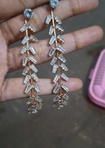 Crystal Leaf Necklace &amp; Earring Set