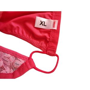 Pink Floral Lace Bra &amp; Panty Set